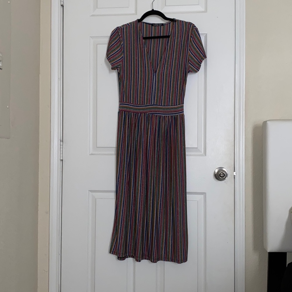 Multi colored dress.